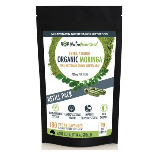 Nutra Nourished Moringa 180vc (refill pack)