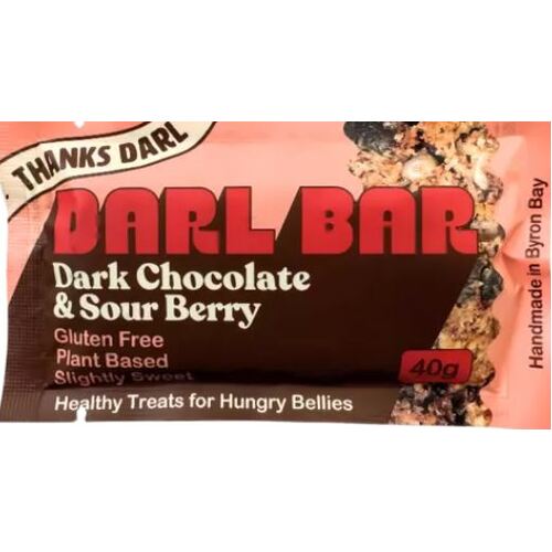 Darl Bar Dark Chocolate & Sour Berry bar 40g