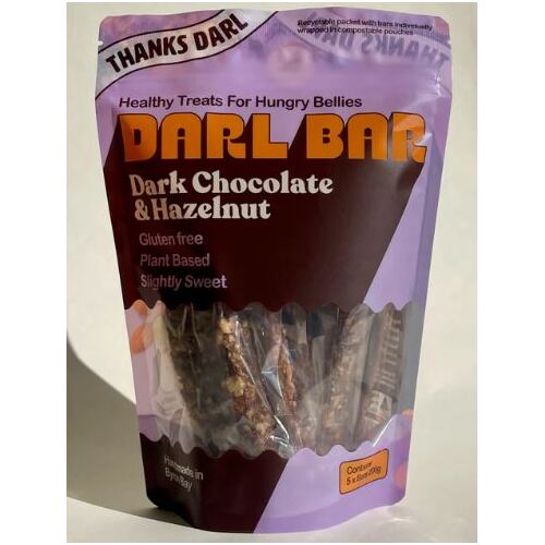 Darl Bar Dark Chocolate & Hazelnut bars 4x140g