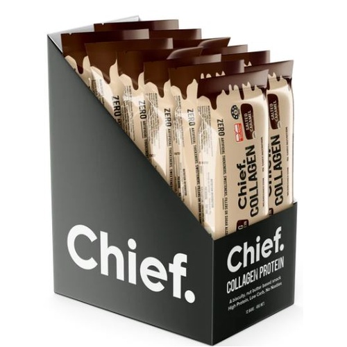 Chief Collagen Protein Bar Choc Salted Caramel 45g