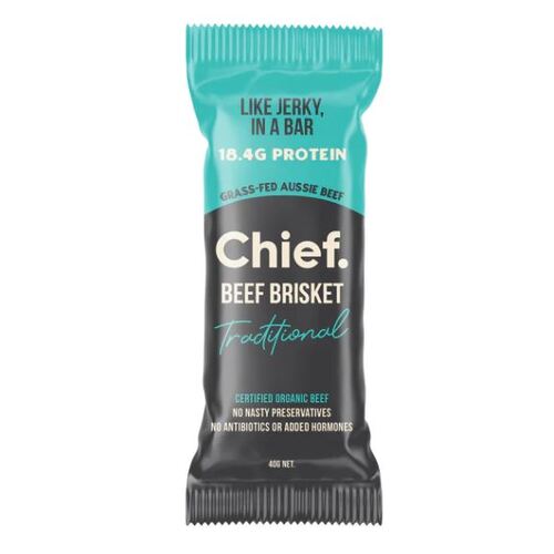 Chief Grass Fed Beef Bar Traditional Beef 40g