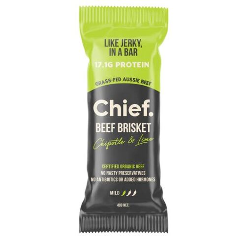 Chief Grass Fed Beef Bar Chipotle & Lime 40g