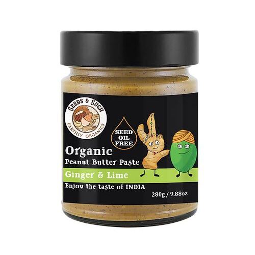 Seeds & Such Organic Peanut Butter Ginger & Lime 280g