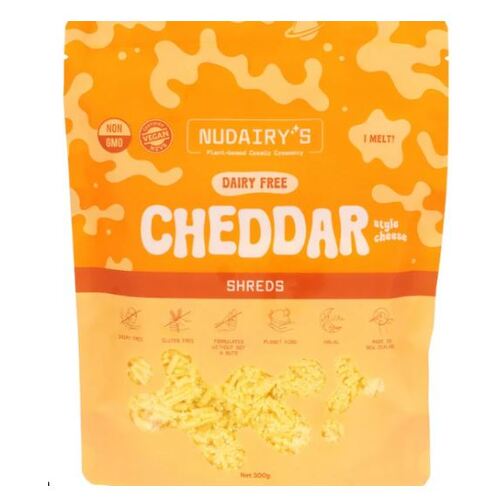 Nudairy Vegan Shredded Cheddar 300g