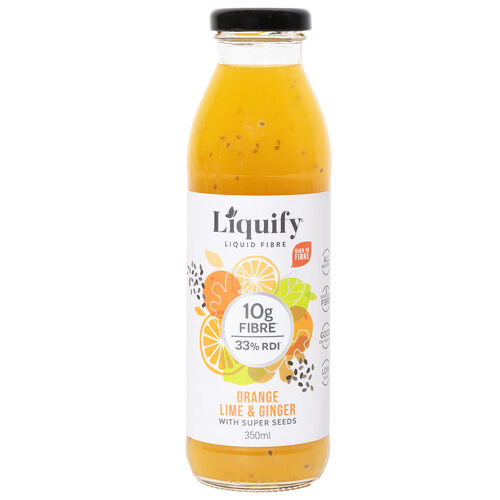 Liquify Liquid Fibre Orange Lime & Ginger 350ml