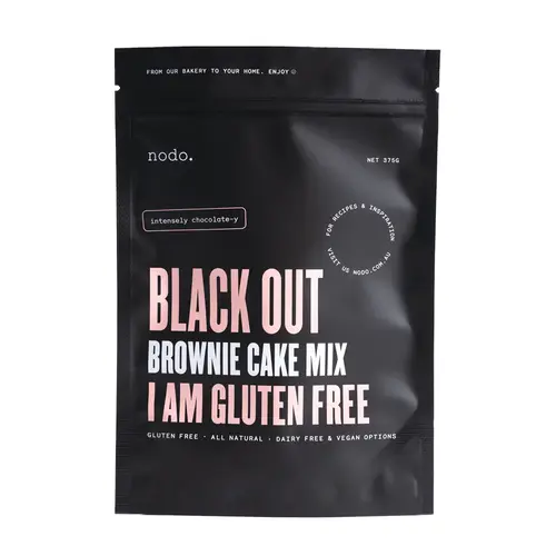 Nodo Black Out Brownie Cake Mix GF 375g