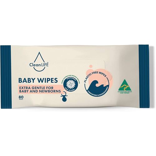 Cleanlife Baby Wipes (80 wipes)