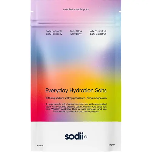 Sodii Everyday Hydration Salts 6pk 37.1g