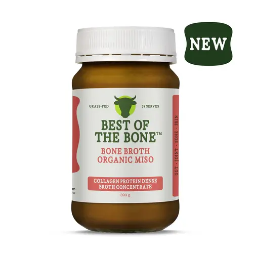 Best Of The Bone Bone Broth Organic Miso 390g