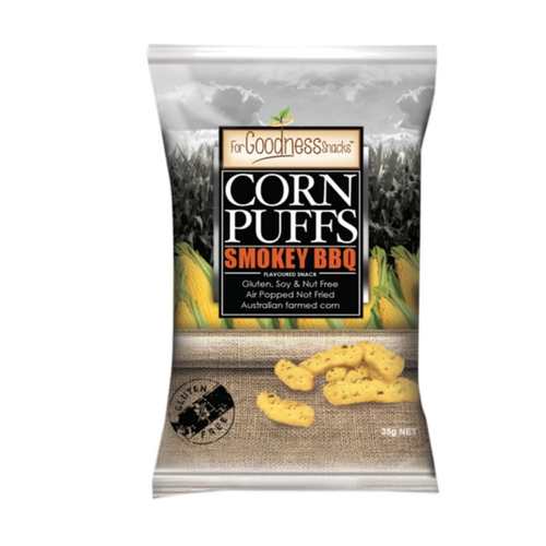 For Goodness Snacks Corn Puffs Smokey BBQ 35g