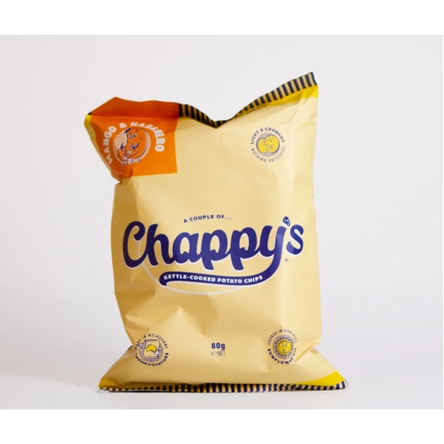 Chappys Potato Chips (kettle cooked) Mango Habanero 80g