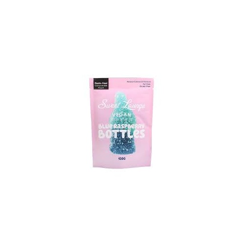 Sweet Lounge Vegan Fizzy Blue Raspberry Bottles 130g