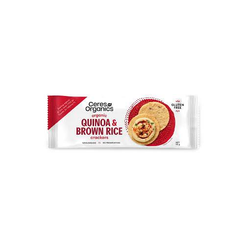 Ceres Organics Quinoa & Brown Rice Crackers 115g