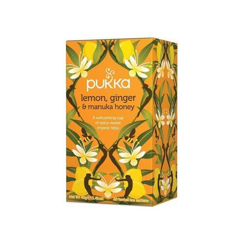 Pukka Lemon Ginger & Manuka Honey (20 Tea Bags)