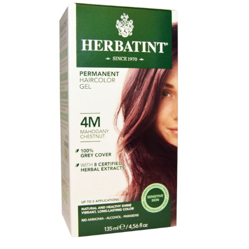 Herbatint Permanent Herbal Haircolour Gel Mahogany Chestnut 4M 150ml