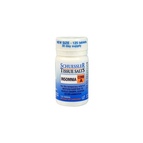 Schuessler Tissue Salts - Comb A: Insomnia (125 Tablets)