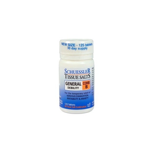 Schuessler Tissue Salts - Comb B: General Debility (125 Tablets)