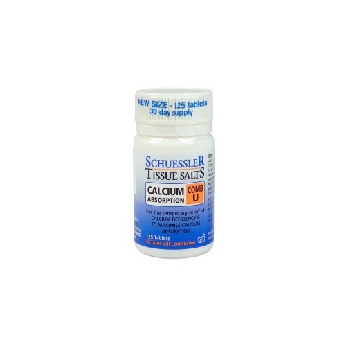 Schuessler Tissue Salts - Comb U: Calcium Absorption (125 Tablets)