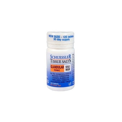 Schuessler Tissue Salts - Kali Mur: Glandular Tonic (125 Tablets)