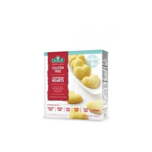 Orgran Shortbread Hearts 150g 