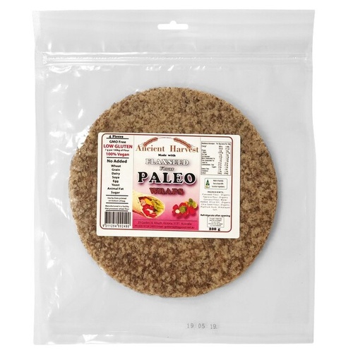 Ancient Harvest Paleo Flaxseed Wraps (5 Pack) 200g