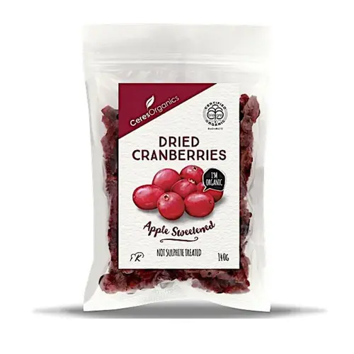 Ceres Organics Dried Cranberries 140g