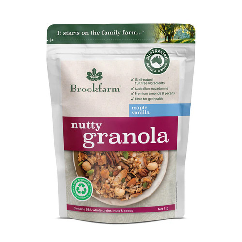 Brookfarm Maple Vanilla Nutty Granola 1kg