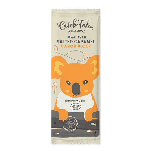 Carob Farm Salted Caramel Carob Block 95g